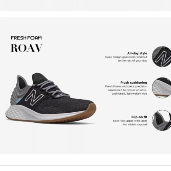 New Balance Men’s Size 12 Fresh Foam Roav Running Shoe - Picture 11 of 11